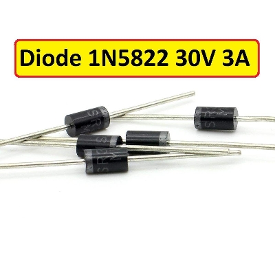 Picture of 5Pcs- Diodes 1N5822 1N-5822 5822 30V 3A Schottky Barrier Rectifier Diode Silicon Junction Diode DO-201AD Package Electronics Circuitry & Parts 