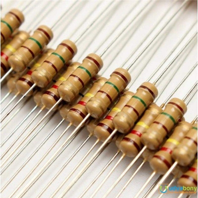 Picture of 25Pcs-1/2W 10 ohm Resistor 10 Ohm 1/2W 5% Carbon Film Resistor Electrical Circuitry & Parts