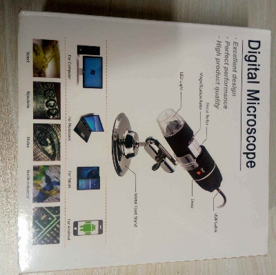 Picture of 1600x Digital Microscope Endoscope 0x-1600x Adjustable USB Camera 2MP 8 LED Magnifier