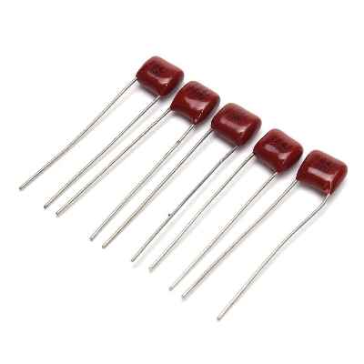Picture of 10Pcs-METALLIZED 104j 100V Capacitors Metallized 104j 100V Polypropylene Capacitor Mylar 100nF Polyester Film Capacitor Electronics Circuitry & Parts