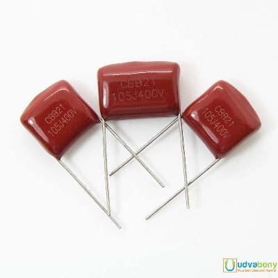 Picture of 5Pcs- 105K 400V Metallized Polypropylene Film 105k Capacitor 1000nF 400V Mylar Polyester Film Electrical Circuitry & Parts