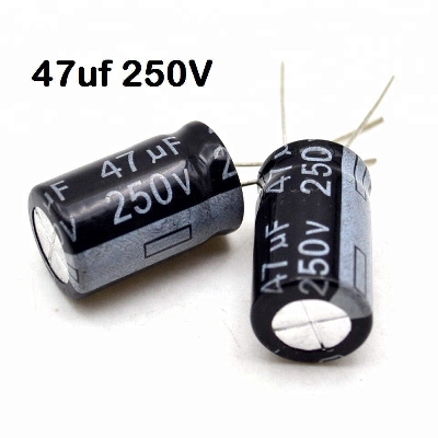 Picture of 5Pcs- Electrolytic Capacitor 47uF 250V Radial Polarized Aluminum Electrolytic Capacitor