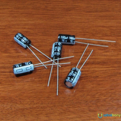 Picture of 15Pcs- RADIAL 100uF 16V Electrolytic Capacitors 100uF 16V Radial Polarized Aluminum Electrolytic Capacitor THT Electrolytic Radial Capacitors Electronics Circuitry & Parts