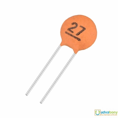 Picture of 25Pcs- Ceramic Capacitor 27pF 50V Disc Capacitor High Quality