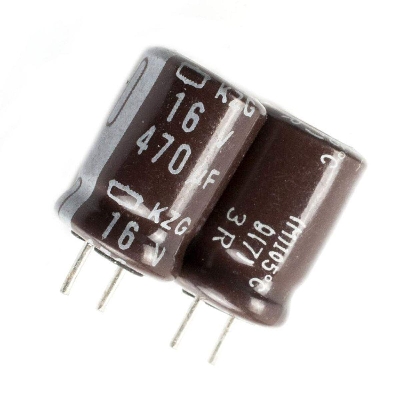 Picture of Radial 470uF Electrolytic Capacitor 16V-10Pcs