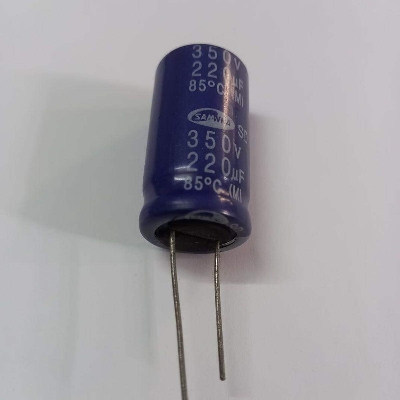 Picture of RADIAL 220uF 350V Electrolytic Capacitors 220uF 350V Radial Polarized Aluminum Electrolytic Capacitor THT Electrolytic Radial Capacitors Electronics Circuitry & Parts