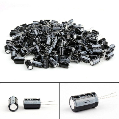 Picture of Radial 2200uF Electrolytic Capacitor 25v-5Pcs