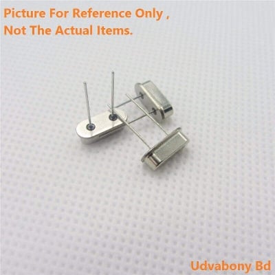 Picture of 3Pcs- 4MHz Crystal Oscillators 4.000MHz Mini Passive Resonator 4 MHz Inline Feet Passive Crystal Electronics Circuitry & Parts