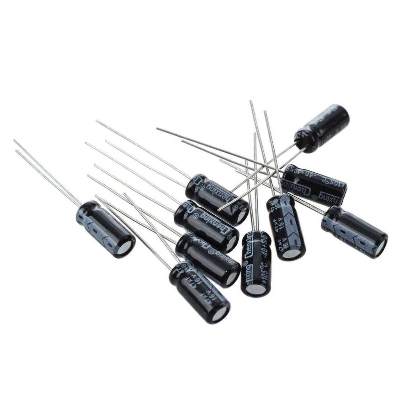 Picture of Radial 47uF Electrolytic Capacitor 16V-10Pcs