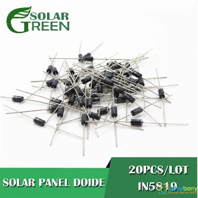 Picture of 15Pcs- Diodes 1N5819 1N-5819 5819 40V 1A Schottky Barrier Rectifiers Diode Silicon Junction Diode DO-41 Package Electronics Circuitry & Parts
