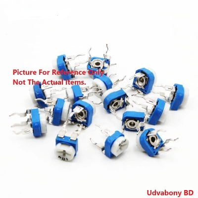 Picture of RM065 RM-065 VR 20K Ohm 203 Potentiometer Trimmer Trim Pot 20K Ohm 203 Trimpot Potentiometer Variable Resistor Top Adjustment Single Turn 6mm V/R Electrical Circuitry & Parts - 10 Pcs
