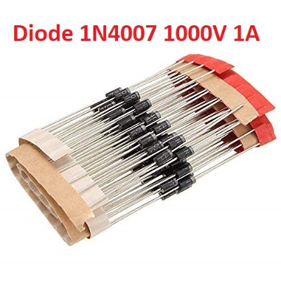 Picture of 50Pcs- Diodes 1N4007 1N-4007 40071000V 1A General Purpose Rectifier Diode Silicon Junction Diode DO-41 Package Electronics Circuitry & Parts