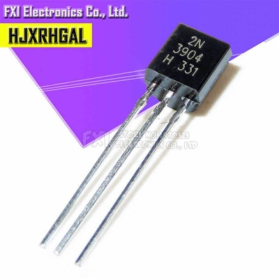 Picture of 10Pcs- 2N3904 3904 40V 0.2A 1.5W 300MHz NPN General Purpose Transistor NPN 3 Pin Transistor TO-92 Package Electronics Components Electrical Circuitry & Parts