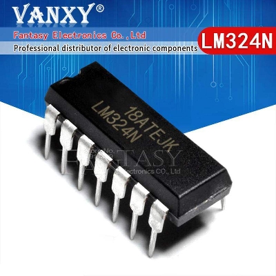Picture of 5Pcs- CHINA LM324 LM324N Qua-druple Oper-ational Amplifiers OPAMP IC DIP 14 Package LM 324 Low Power Qu-ad Op-Amp Electrical Circuitry & Parts