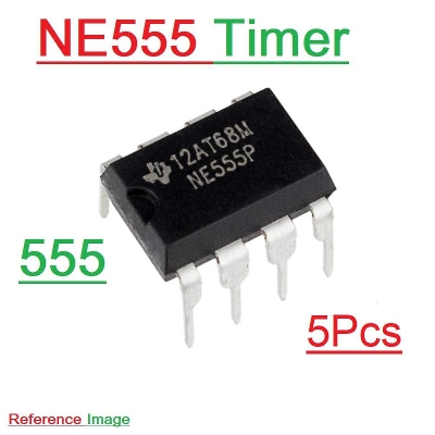 Picture of 5Pcs NE555P NE555 555 Timer IC Chip DIP-8 Pin Voltage Regulator With Timer Based IC Chip NE-555 For Electronics Parts