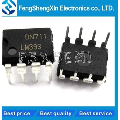 Picture of 2Pcs- LM393 Low Offset Voltage Dual Comp-arator IC LM 393 Dual Supply Operation IC DIP 8 Pin IC Electrical Circuitry & Parts