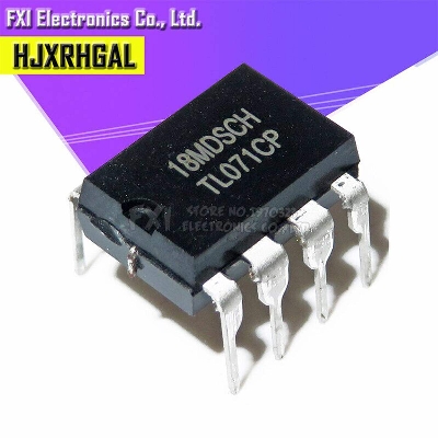 Picture of A Class TL071 TL071CP TL071C Low Noise JFET Dual Input Operational Amplifier Op-Amp IC OPAMP Integrated Circuit DIP-8 8 Pin Dual In Line Package Chip Electrical Circuitry & Parts