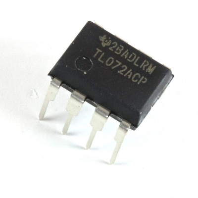 Picture of A Class TL072CP TL072 Dual Low Noise JFET Input Operational Amplifiers IC Op Amp Chip Breadboard Friendly IC DIP 8 Pin Electrical Circuitry & Parts