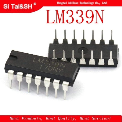 Picture of 5Pcs- LM339N LM339 LM 339 Low Power Low Off-set Voltage Qu-ad Com-parator IC DIP 14 Pin Package LM339 Quad Differ-ential Com-parators IC Electrical Circuitry & Parts
