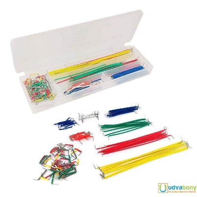 Picture of 140Pcs Wire Set Breadboard Solderless U Shape 140Pcs Jumper Wire Cables With Transparent Box DIY Shield Arduino Raspberry Pi Electronics Engineering Projects