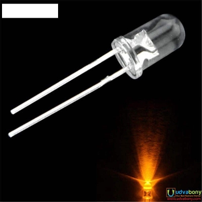 Picture of Water Clear LED Yellow 5mm Ultra Bright-50Pcs