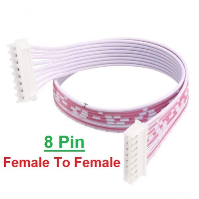 Picture of Female To Female 8 Pin Flexible 2.54mm Pitch JST XH Connector 27cm Wire With Cable For Electronics Engineering Projects Audio Video Sound Cable DIY