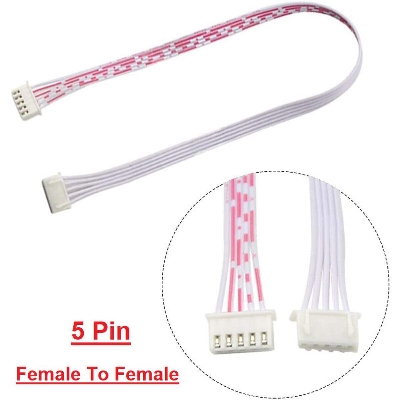 Picture of F-F 5Pin Female To Female 5 Pin Flexible 2.54mm Pitch JST XH Connector 27cm Wire With Cables For Electronics Engineering Projects Audio Video Sound Cables DIY
