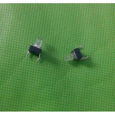 Picture of 6x6x6mm 4 Pin Tactile Push Button Switch Transparent Knob-10Pcs