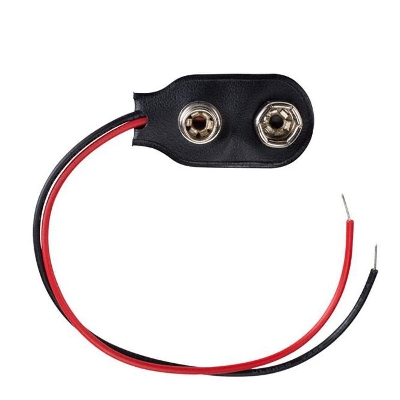 Picture of 3Pcs- 9V Battery Connector DC 9V Battery Clip Connector Leads Socket 6F22 Battery Connector Holder With Cables 9V Connector For 6F22 Battery 9V Power Supply