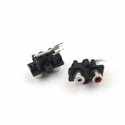 Picture of PCB Mount  Jack AV/RCA Socket 2 Position Female Connector-5Pcs