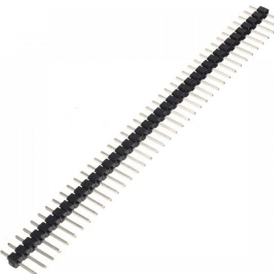 Picture of 5Pcs- MALE 40×1 ROW Male Header Pin 40×1 Straight Pins Single Row 2.54mm Pitch Pin Male Header Connector Cables Strip For Breadboard Friendly
