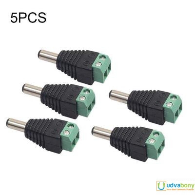 Picture of 2.1Mm Barrel Type Male Dc Power Jack-5Pcs - Multi Plug