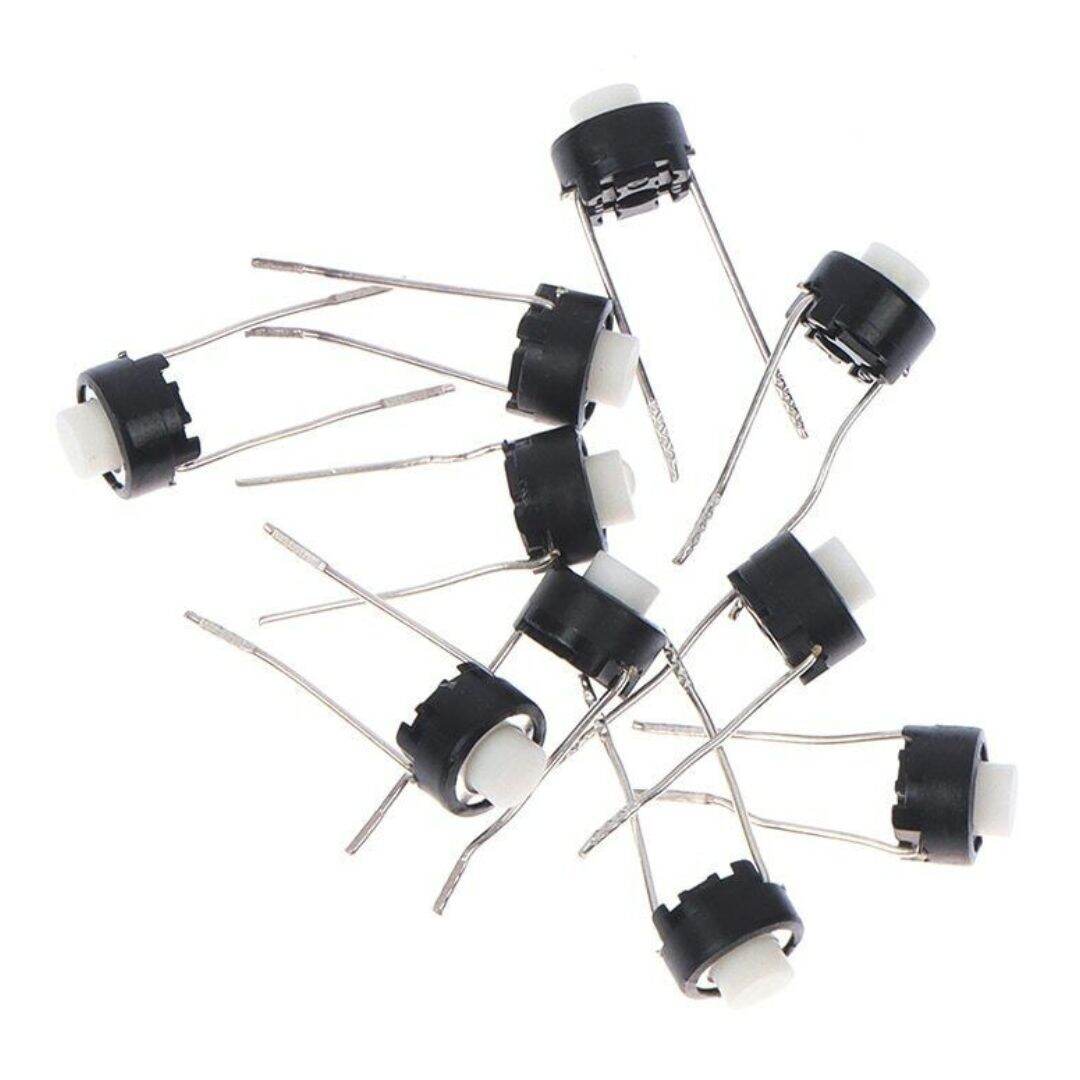 Picture of 10Pcs - 2 Pin Tactile Switch Round
