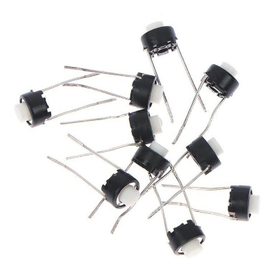 Picture of 10Pcs - 2 Pin Tactile Switch Round