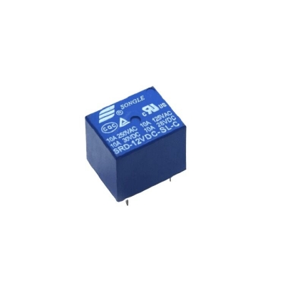Picture of 2Pcs- 12V Relay 12V Relay Switch DC 12V Relay 5 Pin 10A DC Coil SPDT Auto Universal Relay 12V Relay Switches 220V 10A SRD-12VDC-SL-C PCB Mount Power Relay