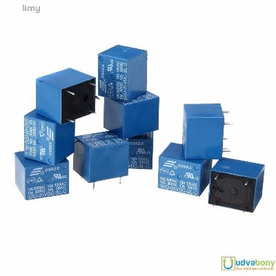 Picture of 5V DC SPDT Power Relay 10A-5pcs
