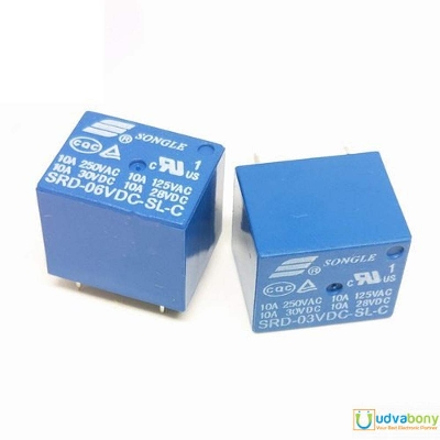 Picture of 6V DC SPDT Power Relay 10A-5pcs