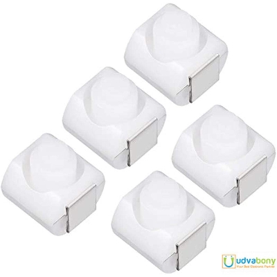Picture of Round Push Button Switch White SMD For Electric Torch-5Pcs