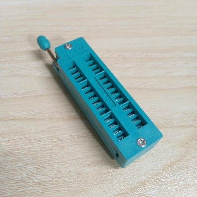 Picture of 28 Pin Narrow Universal ZIF Socket 28Pin DIP 28 Pins 2.54mm Pitch IC Chip ZIF Socket Adaptor For Electric Fittings Universal IC Test And Program Electrical Circuitry & Parts
