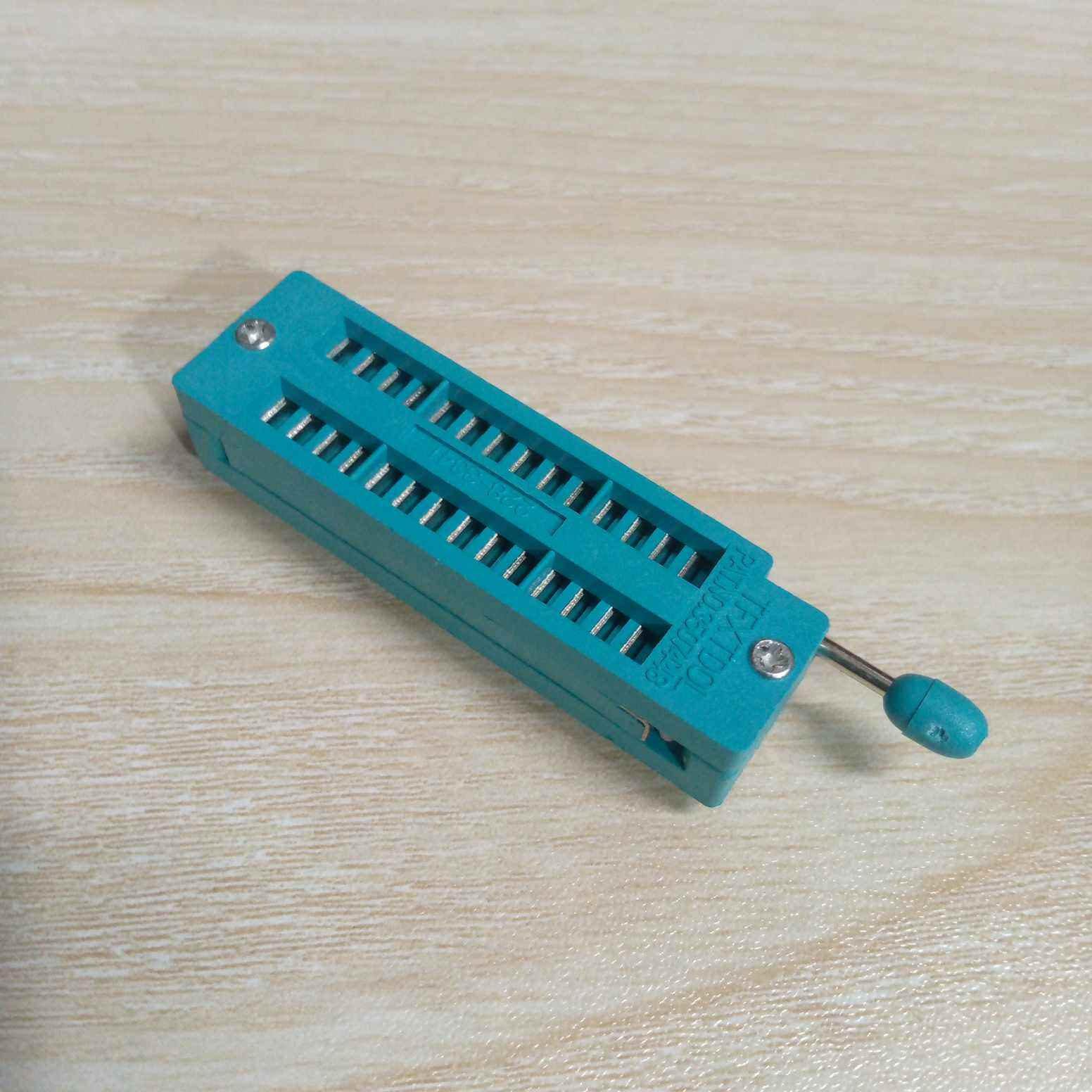 Picture of 28 Pin Narrow Universal ZIF Socket 28Pin DIP 28 Pins 2.54mm Pitch IC Chip ZIF Socket Adaptor For Electric Fittings Universal IC Test And Program Electrical Circuitry & Parts
