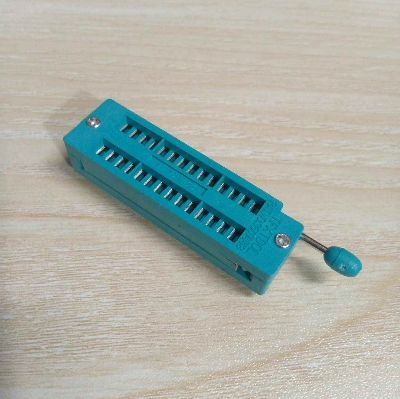 Picture of 28 Pin Narrow Universal ZIF Socket 28Pin DIP 28 Pins 2.54mm Pitch IC Chip ZIF Socket Adaptor For Electric Fittings Universal IC Test And Program Electrical Circuitry & Parts