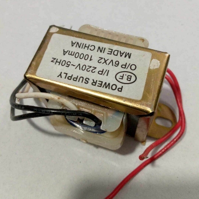 Picture of 6V 1000mA Transformer 6 0 6 1Amp Input AC 220V Output 6V Transformer 1A Transformer Step Down 6 0 6 Volt Transformers 1000mA