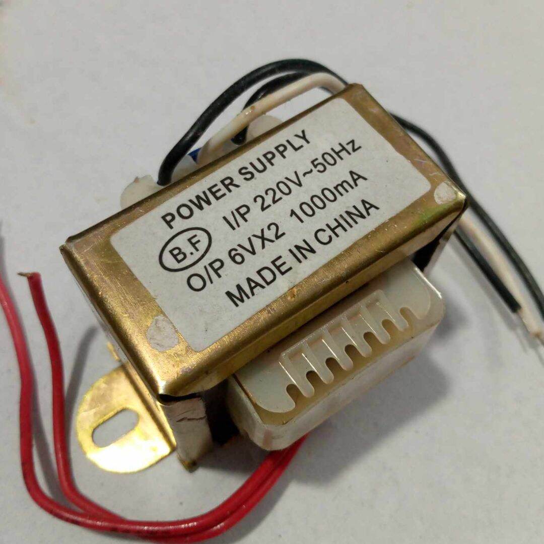 Picture of 6V 1000mA Transformer 6 0 6 1Amp Input AC 220V Output 6V Transformer 1A Transformer Step Down 6 0 6 Volt Transformers 1000mA