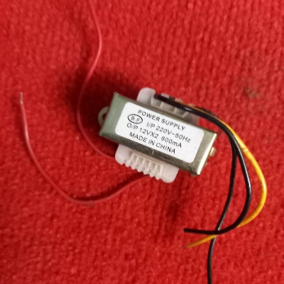 Picture of 600mA 12V Transformer 12V-0-12V 0.6A Input AC 220V 50Hz Output DC 12 Volt 600mA Step Down Transformers For Power Supplies