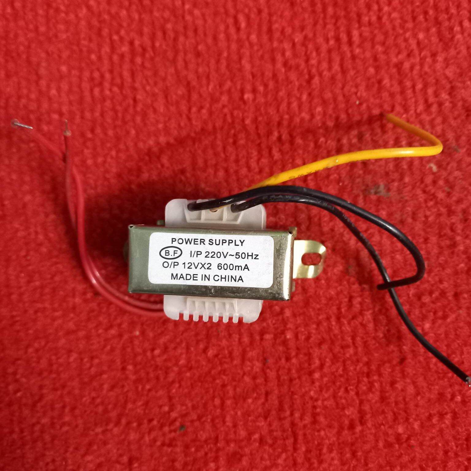 Picture of 600mA 12V Transformer 12V-0-12V 0.6A Input AC 220V 50Hz Output DC 12 Volt 600mA Step Down Transformers For Power Supplies