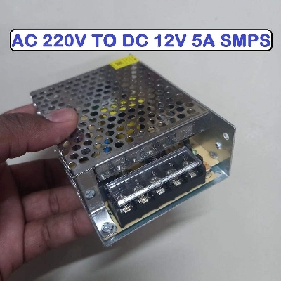 Picture of SMPS AC 220v To DC 12v 5A 60W Switching Mode Power Supply Adapter Charger For Electronic Project Industrial Security Camera