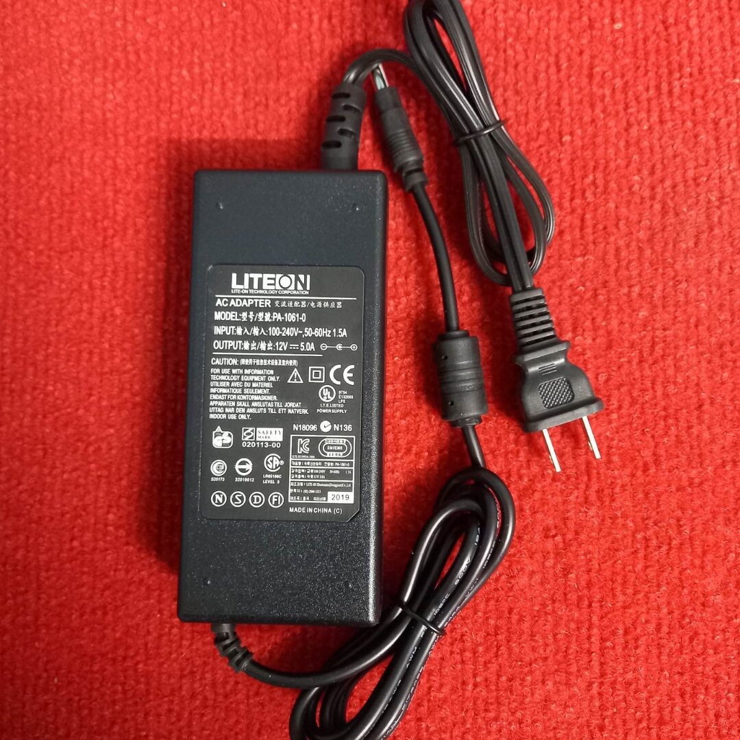 Picture of Best Quality AC 220V To DC 12V 5A 60W US Plug DC Motor Water Pumps Motorcycle Battery Batteries Charger Switching Power Supply Adapters