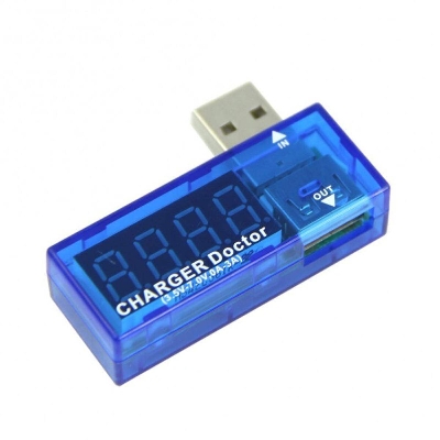 Picture of Charger Doctor USB Charger Doctor Power Meter Voltage Tester Current Monitor USB 3V-7V Volt 0-2.5A Amp Reader Multimeter LED Screen Portable Ampere Voltmeters Tester Voltmeter Ampere Meter Current Voltmeter Detector Tester