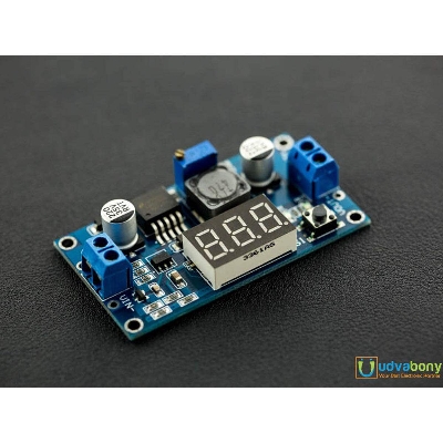 Picture of DISPLAY With LM2596 LM-2596 2596 DC To DC Step Down Adjustable 4-35V To 1.25-30V 3A Buck Converter Voltage Regulator With 7 Segment Display Electronics Circuitry & Parts