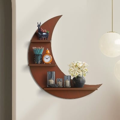Picture of REGAL WALL SHELF- MOON Craft Items-HDC-372